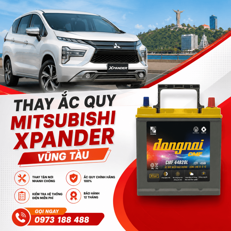 Thay Ắc Quy Mitsubishi Xpander Vũng Tàu – Báo Giá Chi Tiết